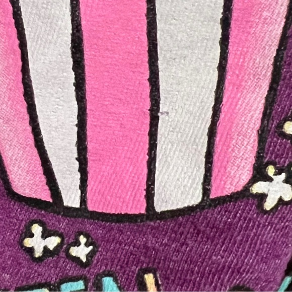 Children’s Place S 5/6 Purple Heather shirt w/Animals in Desserts & Hashtags - Picture 6 of 8
